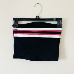 Black Stripe Tube Top